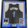 imageFramed AutographedSigned Anfernee Penny Hardaway 35x39 Orlando Black Pinstripe Basketball Jersey PSADNA COA