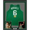 imageFramed AutographedSigned Bill Russell 35x39 Boston Green Basketball Jersey Hollywood Collectibles COA