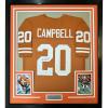 imageFramed AutographedSigned Earl Campbell 33x42 Texas Orange Football Jersey Beckett BAS COA