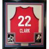 imageFramed Facsimile Autographed Caitlin Clark 35x39 Indiana Red Reprint Laser Auto Basketball Jersey