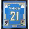 imageFramed Facsimile Autographed LaDainian Tomlinson 35x39 Los Angeles LA Powder Blue Reprint Laser Auto Football Jersey