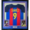imageFramed Facsimile Autographed Luis Suarez 35x39 FC Barcelona BlueRed Reprint Laser Auto Soccer Jersey