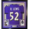 imageFramed Facsimile Autographed Ray Lewis 35x39 Baltimore Purple Reprint Laser Auto Football Jersey Size Mens XL