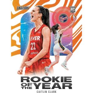 image2024 Panini Instant WNBA Caitlin Clark CCROYA WNBA Rookie of the Year Indiana Fever Rookie RC Basketball Card
