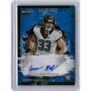 image2024 Topps Finest Blue Refractor Cooper DeJean RFACD 99 Auto Rookie RC Football Card