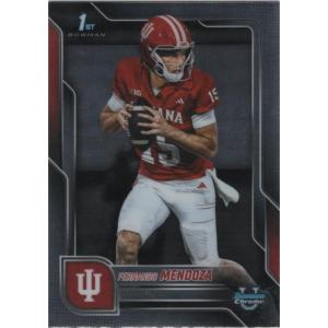 image2025 Topps Bowman University Chrome Fernando Mendoza 109 Indiana Hoosiers Rookie RC Football Card