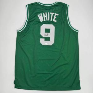 imageAutographedSigned Derrick White Boston Green Basketball Jersey JSA COA