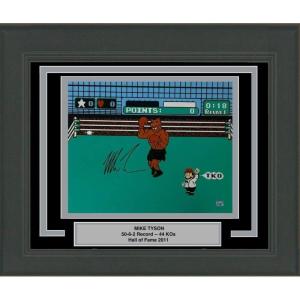 imageFramed AutographedSigned Mike Tyson Punchout Nintendo Video Game Boxing 16x20 Photo Athlete Hologram COA