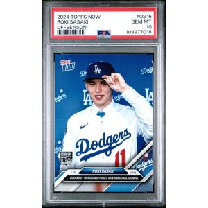 imageGraded 2024 Topps Now Roki Sasaki OS16 Offseason Rookie RC Baseball Card PSA 10 Gem Mint