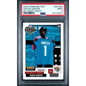 imageGraded 2025 Panini Instant Travis Hunter NFLDN2 NFL Draft Night Rookie RC Football Card PSA 9 Mint