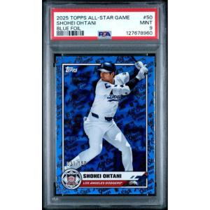 imageGraded 2025 Topps All Star Game Shohei Ohtani 50150 Blue Foil Baseball Card PSA 9 Mint