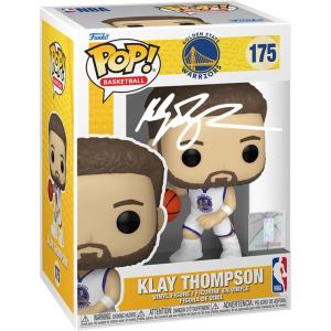 imageKlay Thompson 175 Facsimile Signed Reprint Laser Autographed Funko POP Basketball NBA Golden State Warriors Figurine with Protector Case