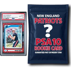 imageNew England Patriots PSA 10 Graded Rookie Card Mystery Pack