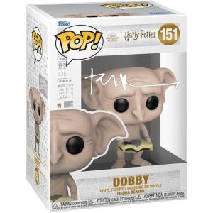 imageToby Jones Dobby 151 Facsimile Signed Reprint Laser Autographed Funko POP Movies Figurine with Protector Case