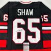 imageAutographedSigned Andrew Shaw Chicago Black Hockey Jersey JSA COA
