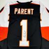 imageAutographedSigned Bernie Parent Philadelphia Black Hockey Jersey JSA COA