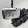 imageAutographedSigned Chris Hemsworth Thor Mjolnir 17 Hammer with Base Marvel Avengers Infinity War End Game Replica Movie Prop Beckett BAS COA