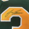 imageAutographedSigned Jose Canseco Oakland Dark Green Baseball Jersey JSA COA