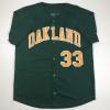 imageAutographedSigned Jose Canseco Oakland Dark Green Baseball Jersey JSA COA