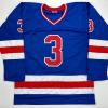 imageAutographedSigned Ken Morrow Blue Team USA Miracle On Ice 1980 Hockey Jersey JSA COA