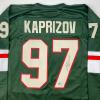 imageAutographedSigned Kirill Kaprizov Minnesota Green Hockey Jersey Beckett BAS COA