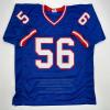 imageAutographedSigned Lawrence Taylor New York Blue Stat Football Jersey Beckett BAS COA