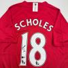 imageAutographedSigned Paul Scholes Manchester United Red Soccer Jersey Beckett BAS COA