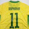 imageAutographedSigned Raphinha Raphael Belloli Brazil Yellow Soccer Jersey Beckett BAS COA