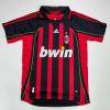 imageAutographedSigned Ricardo Ronaldo Nazario AC Milan BlackRed Soccer Futbol Jersey Beckett BAS COA
