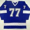 imageAutographedSigned Victor Hedman Tampa Bay Blue Hockey Jersey JSA COA
