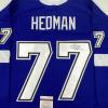 imageAutographedSigned Victor Hedman Tampa Bay Blue Hockey Jersey JSA COA