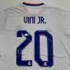 imageAutographedSigned Vini Vinicius Jr Real Madrid White Soccer Jersey Beckett BAS COA 2