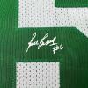 imageFacsimile Autographed Bill Russell Boston White Reprint Laser Auto Basketball Jersey Size Mens XL
