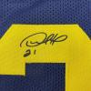 imageFacsimile Autographed Desmond Howard Michigan Blue Reprint Laser Auto College Football Jersey Size Mens XL