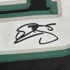 imageFacsimile Autographed Donovan McNabb Philadelphia Black Reprint Laser Auto Football Jersey Size Mens XL
