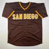 imageFacsimile Autographed Fernando Tatis Jr San Diego Brown Reprint Laser Auto Baseball Jersey Size Mens XL