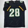 imageFacsimile Autographed Fred Taylor Jacksonville Black Reprint Laser Auto Football Jersey Size Mens XL