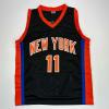 imageFacsimile Autographed Jalen Brunson New York Black Reprint Laser Auto Basketball Jersey Size Mens XL