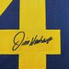 imageFacsimile Autographed Jim Harbaugh Michigan Blue Reprint Laser Auto College Football Jersey Size Mens XL