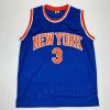 imageFacsimile Autographed Josh Hart New York Blue Reprint Laser Auto Basketball Jersey Size Mens XL