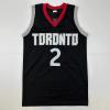 imageFacsimile Autographed Kawhi Leonard Toronto Black Reprint Laser Auto Basketball Jersey Size Mens XL