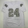 imageFacsimile Autographed Marshawn Lynch Oakland Las Vegas Color Rush Reprint Laser Auto Football Jersey Size Mens XL