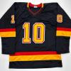 imageFacsimile Autographed Pavel Bure Vancouver Black Reprint Laser Auto Hockey Jersey Size Mens XL