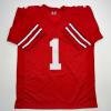 imageFacsimile Autographed Quinshon Judkins Ohio State Red Reprint Laser Auto College Football Jersey Size Mens XL