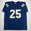 imageFacsimile Autographed Raghib Rocket Ismail Notre Dame Blue Reprint Laser Auto College Football Jersey Size Mens XL