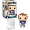 imageSteve Largent 86 Facsimile Signed Reprint Laser Autographed Funko POP Legends Seattle Seahawks Figurine with Protector Case