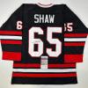 imageAutographedSigned Andrew Shaw Chicago Black Hockey Jersey JSA COA