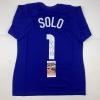 imageAutographedSigned Hope Solo Blue Soccer Team USA World Cup Jersey JSA COA