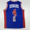 imageAutographedSigned Joe Dumars Detroit Blue Basketball Jersey JSA COA