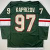 imageAutographedSigned Kirill Kaprizov Minnesota Green Hockey Jersey Beckett BAS COA